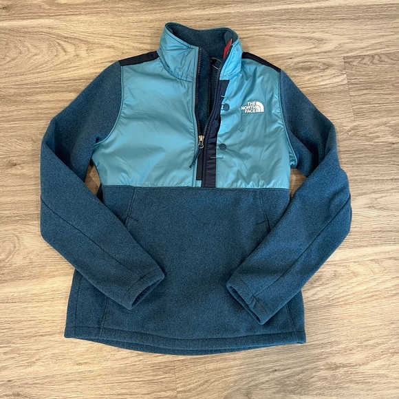 NORTH FACE BLUE FLEECE HALF ZIP SIZE XS - Picture 1 of 5